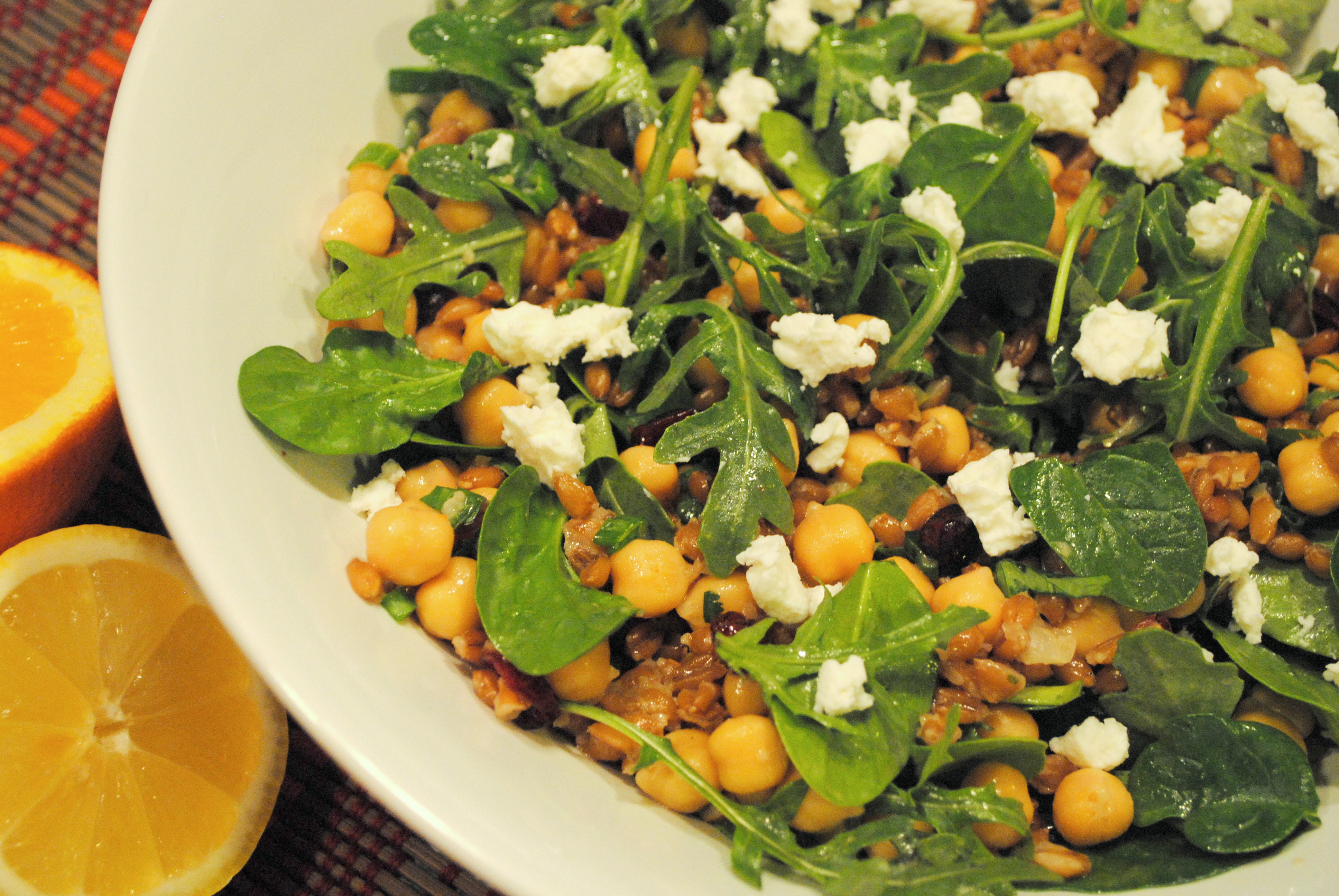 Farro Salad with Citrus Dijon Vinaigrette